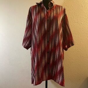 Men’s size 3 XL BASSIRI short sleeve button down shirt p1